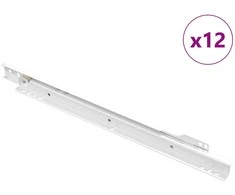 Stalčių bėgis 12 pcs Balta 350 mm Plienas
