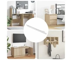 Stalčių bėgis 55 pcs Balta Plienas