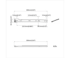 Stalčių bėgis 63 pcs Balta Plienas