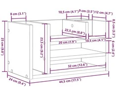 Darbo stalo organizatorius juoda ąžuolo 44,5 x 24 x 25 cm