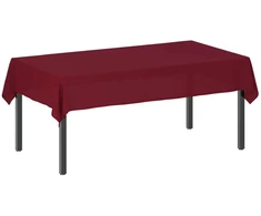 Stalo skraistė 5 vnt. Vyno raudona 140 x 260 cm Poliesteris