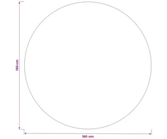 Stalo skraistė Apvali Smėlio Ø 160 cm