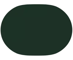 Stalo skraistė Ovalo Tamsiai žalia 160 x 220 cm Poliesteris