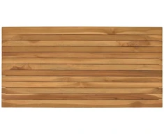 Stalo viršus 100 x 50 x 3,5 cm Stačiakampio Kieto teka medžio