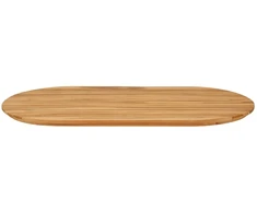 Stalo viršus 110 x 55 x 3,5 cm Ovalo Kieto teka medžio Natūrali