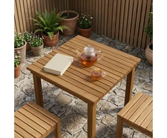 Stalo viršus 60 x 60 x 3,5 cm Kvadrato Kieto teka medžio