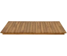 Stalo viršus 80 x 80 x 3,5 cm Kvadrato Kieto teka medžio