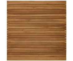 Stalo viršus 90 x 90 x 3,5 cm Kvadrato Kieto teka medžio