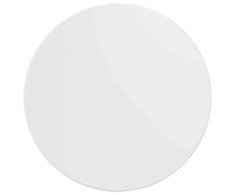 Stalo viršus Ypatingai blizgi balta Ø 60 x 1,5 cm