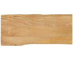 Stalviršis, 100x40x2,5cm, mango masyvas, su gyvu kraštu