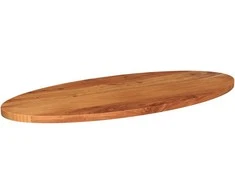 Stalviršis, 100x40x3,8cm, akacijos masyvas, ovalo formos