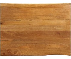 Stalviršis, 100x80x2,5cm, mango masyvas, su gyvu kraštu