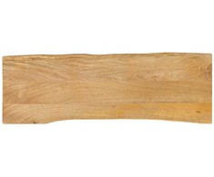 Stalviršis, 110x40x2,5cm, mango masyvas, su gyvu kraštu