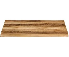 Stalviršis, 110x80x2,5cm, mango masyvas, su gyvu kraštu