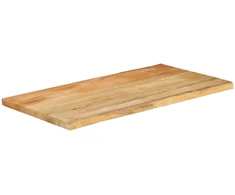 Stalviršis, 120x60x2,5cm, mango masyvas, su gyvu kraštu