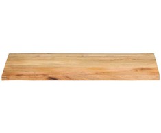 Stalviršis, 120x60x2,5cm, mango masyvas, su gyvu kraštu