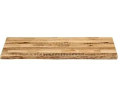 Stalviršis, 120x60x3,8cm, mango masyvas, su gyvu kraštu