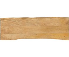 Stalviršis, 140x40x2,5cm, mango masyvas, su gyvu kraštu