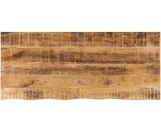 Stalviršis, 140x60x3,8cm, mango masyvas, su gyvu kraštu