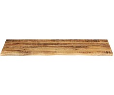 Stalviršis, 140x60x3,8cm, mango masyvas, su gyvu kraštu
