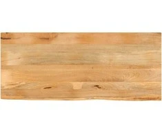 Stalviršis, 140x60x3,8cm, mango masyvas, su gyvu kraštu