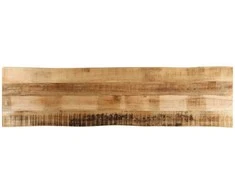 Stalviršis, 180x40x3,8cm, mango masyvas, su gyvu kraštu