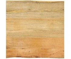 Stalviršis, 60x60x2,5cm, mango medienos masyvas, su gyvu kraštu