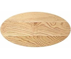 stalviršis 80x40x2 cm ąžuolo masyvo ovalus