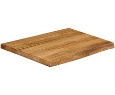 Stalviršis, 80x80x3,8cm, mango medienos masyvas, su gyvu kraštu