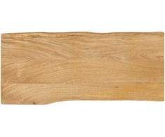 Stalviršis, 90x40x2,5cm, mango medienos masyvas, su gyvu kraštu