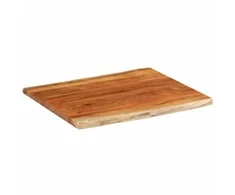 Stalviršis, 90x80x3,8cm, akacijos masyvas, su gyvu kraštu