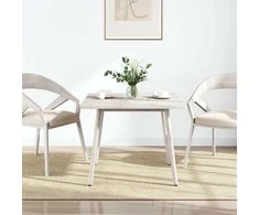 Stalviršis, baltas, 70x70x2,5cm, pušies masyvas, kvadratinis