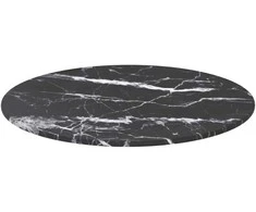 Stalviršis, juodas, 40x0,8cm, grūdintas stiklas
