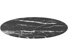 Stalviršis, juodas, 50x0,8cm, grūdintas stiklas