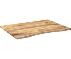 stalviršis su išlenkta 110x80x2,5 cm medžio masyvo grubus mango