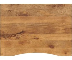 stalviršis su išlenkta 110x80x2,5 cm medžio masyvo grubus mango