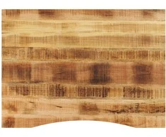 stalviršis su išlenkta 110x80x2,5 cm medžio masyvo grubus mango