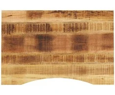 stalviršis su išlenkta 80x50x2,5 cm medžio masyvo grubus mango