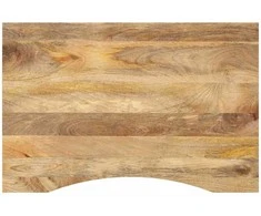 stalviršis su išlenkta 80x50x2,5 cm medžio masyvo grubus mango