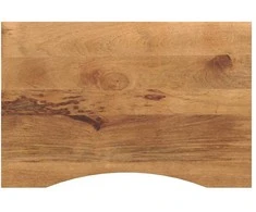 stalviršis su išlenkta 80x50x2,5 cm medžio masyvo grubus mango