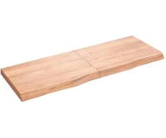 Stalviršis, šviesiai rudas, 140x50x(2-6) cm, medienos masyvas