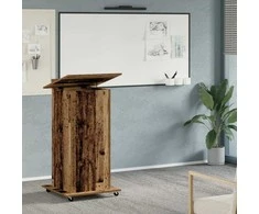 Podiumas su ratu Senas medis 55 x 55 x 107 cm Apdirbta mediena