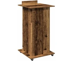 Podiumas su ratu Senas medis 55 x 55 x 107 cm Apdirbta mediena