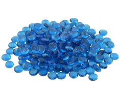 Stiklo granulių 17-19 mm Dangaus mėlyna Stiklas