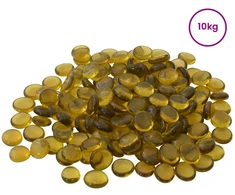 Stiklo granulių 17-19 mm Geltona Stiklas