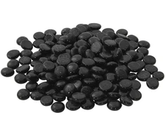 Stiklo granulių 17-19 mm Juoda Stiklas