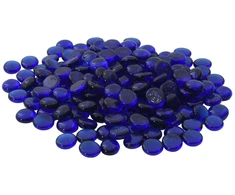 Stiklo granulių 17-19 mm Kobalto mėlyna Stiklas