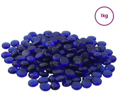 Stiklo granulių 17-19 mm Kobalto mėlyna Stiklas