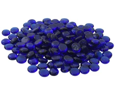 Stiklo granulių 17-19 mm Kobalto mėlyna Stiklas