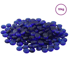 Stiklo granulių 17-19 mm Kobalto mėlyna Stiklas